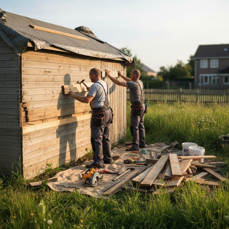 Wood Shed Repair in Kansas City, KS
